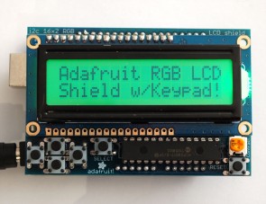 Adafruit RGB LCD I2C Shield Kit 16x2 Chars Display - Positive