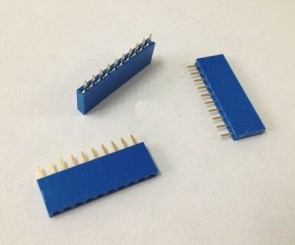 Female Pin Header 10Pin, 2.54mm - Blue